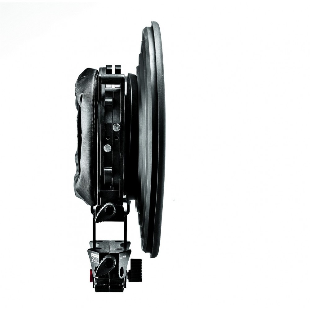 SYMPLA Mattebox with flexible bellows Manfrotto - 
Mounts 15mm Rods
Accordion-Like Rubber Hood
Compatible with Wide and Long Len