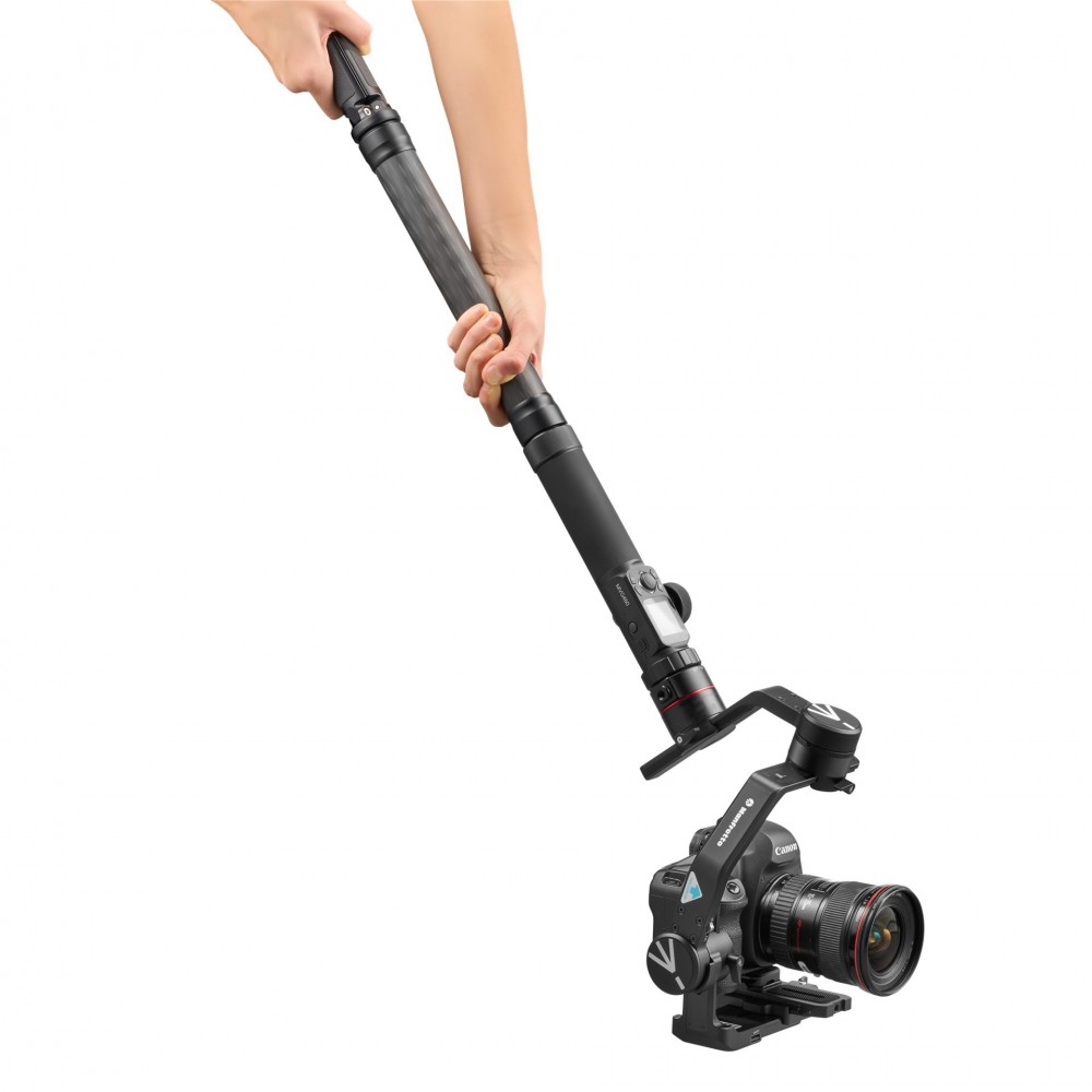 Extension in carbon fibre for Manfrotto Gimbals Manfrotto - 
Increased flexibility: versatility using just one hand
Made from ca