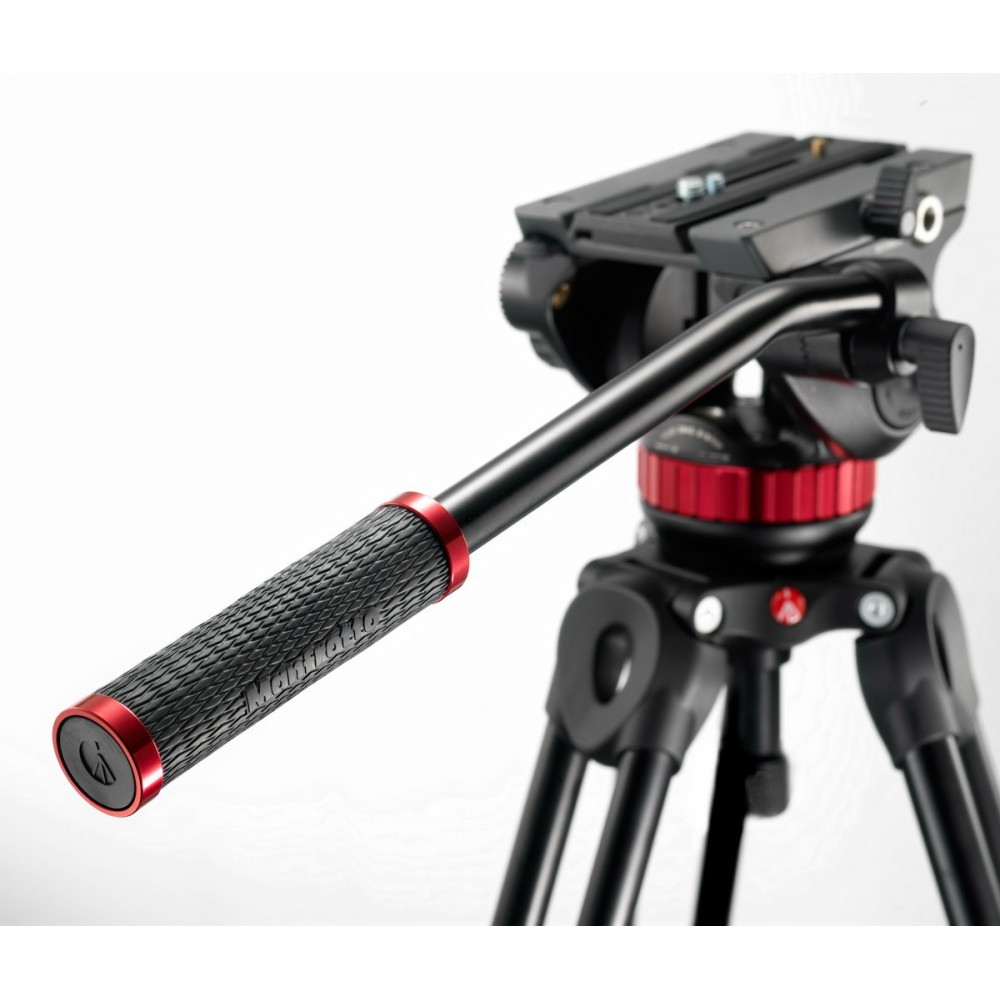 502 Fluid video Head with flat base (Outlet) Manfrotto - 
Post-exposure, alternate box
Variable Fluid Drag System on PAN and TIL