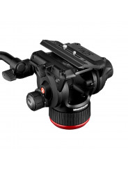 504X Videokopf Manfrotto - Variables Fluid-Drag-System auf PAN &amp; TILT, ausgeführt durch neue Flüssigkeit 4-Stufen-Gegengewic