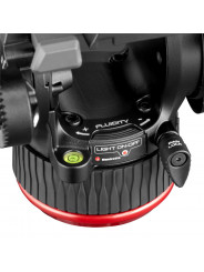 504X Video Head Manfrotto - 
Variable fluid Drag System on PAN &amp; TILT, performed by new fluid
4 steps counterbalance system 