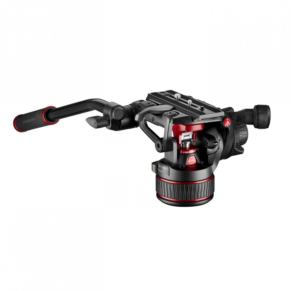 Video Nitrotech 608 head Manfrotto - 
Fluid video head with continuous counterbalance system (0-8 Kg)
Variable continuous fluid 