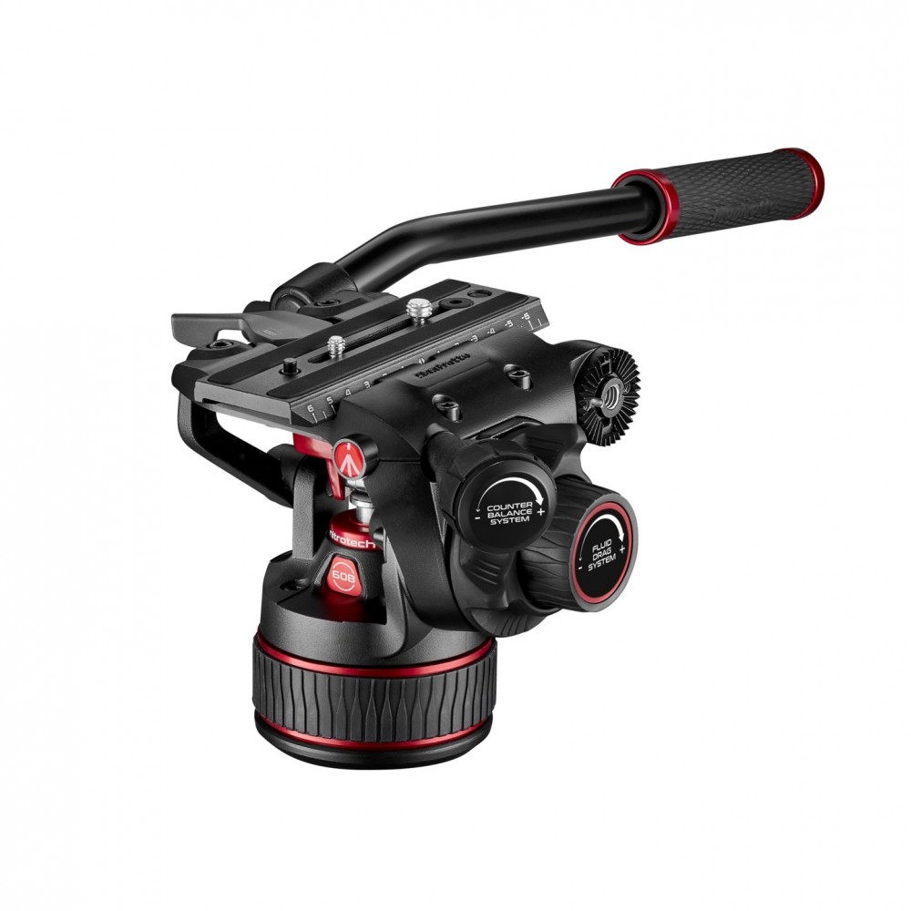 Video Nitrotech 608 head Manfrotto - 
Fluid video head with continuous counterbalance system (0-8 Kg)
Variable continuous fluid 