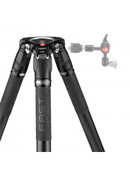 504X Fluid-Videokopf mit 635 Fast Single Carbon Leg Manfrotto - Fluid-Videokopf mit 4-stufigem Gewichtsausgleichssystem bis 6,5 