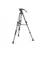 Set 645 Alu Fast Twin + head 608 start Manfrotto - 
Continuous counterbalance from 0 to 8 kgs
100mm half ball with a 75mm half b