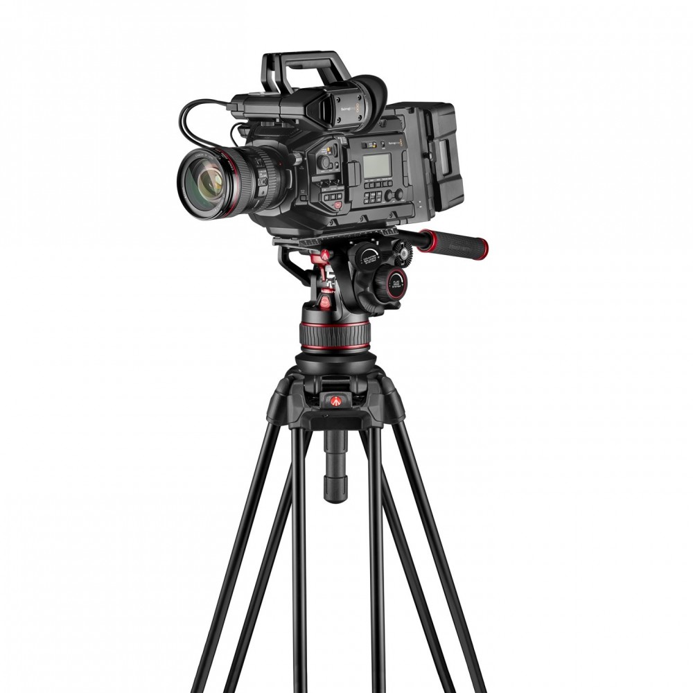 Set 645 Alu Fast Twin + head 608 start Manfrotto - 
Continuous counterbalance from 0 to 8 kgs
100mm half ball with a 75mm half b