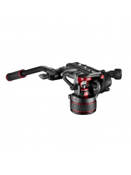 Twin Carbon set with head 608 - lower spread Manfrotto - 
Fluid video head with continuous counterbalance system (0-8 Kg)
Variab