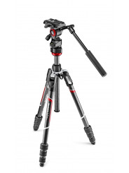 BEFREE Live Twist Carbon-Kit Manfrotto - Leichtes Videostativ-Kit für Reiseleistung Überlegene Leistung bei maximaler Leichtigke