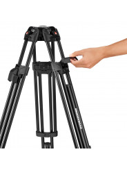 645 Fast Twin leg alu tripod Manfrotto - 
FAST Lever Lock: for the most robust support ever
100mm half ball with a 75mm half bal