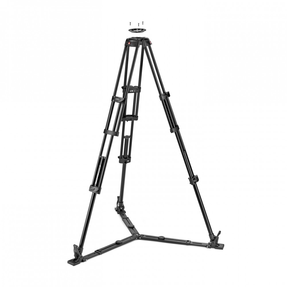 Alu Twin GS Tripod 100/75mm Manfrotto - 
Aluminium twin leg tripod with 2 risers
Adjustable ground spreader for extra stability 