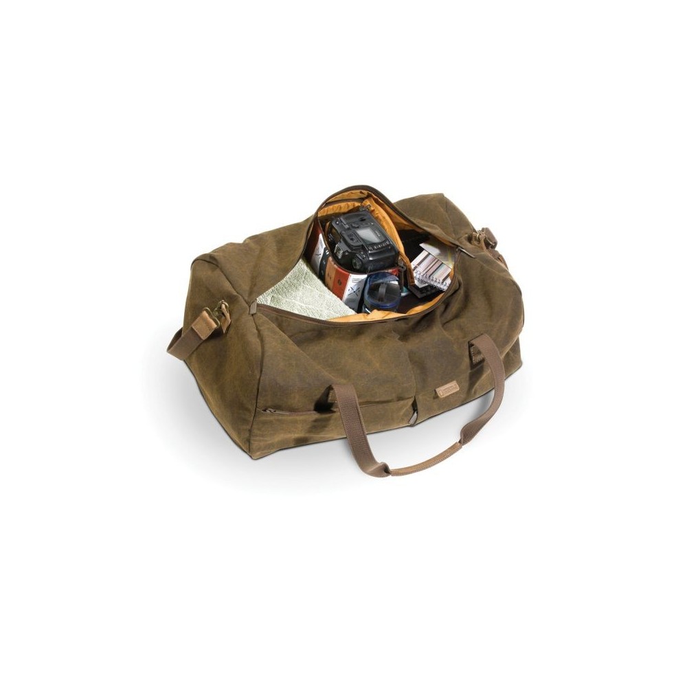 Africa Series Duffle Bag (Brown) National Geographic - 
Fits D-SLR Camera Kit
Fits Camcorder Kit
Water-repellent 100% Cotton Ext