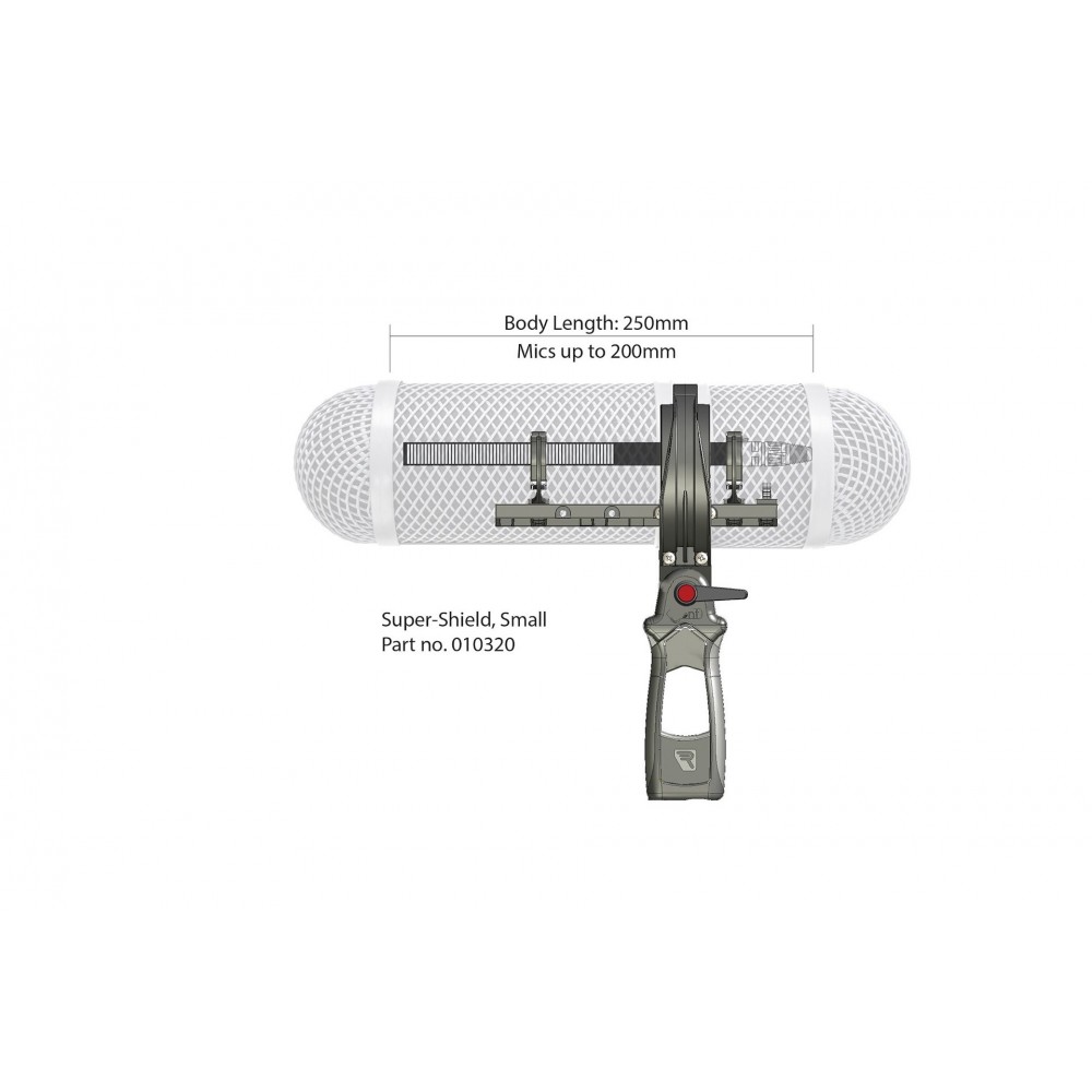 Super-Shield Kit, Small Rycote - SmallSuper-Shield KitPart No: 010320Weight &amp; DimensionsSuitable for: Mics 19/25mm, up to 20