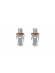 2 X 3/8" Male PCS Tips Rycote - 
3/8'' male thread, for attachment to any 3/8'' female threaded accessory (shock mount, windshie