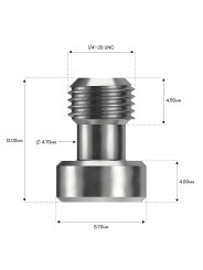 1/4 "x20 Sechskantschraube - Kamerabefestigungsschraube 8Sinn - Hauptmerkmale: Rostfreier Stahl Größe und Gewindesteigung: 1/4"x