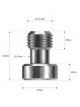 1/4"x20 Hex Screw - Camera Fixing Screw 8Sinn - Key features:
Stainless steel
Size&amp;thread pitch: 1/4"x20
 4