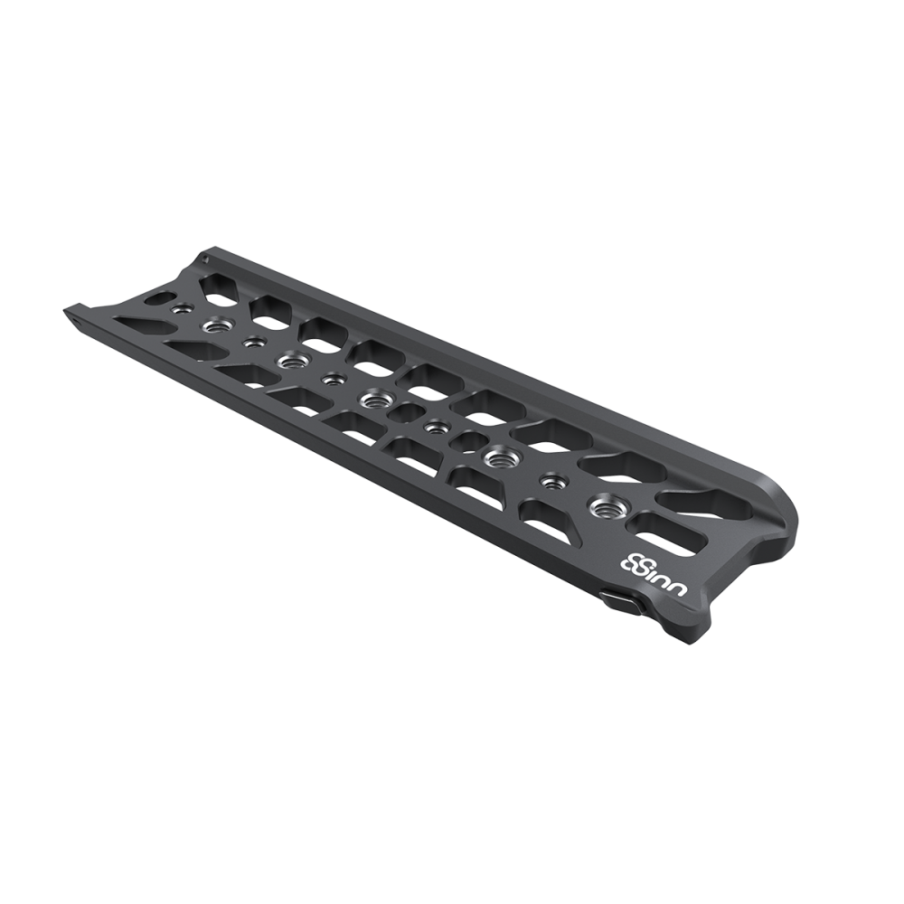 10" Arri Dovetail Plate 8Sinn - Key features:

Length: 10" (254mm)
Release pin
Stopper screw
Helicoil 1/4" threads
Helicoil 3/8"