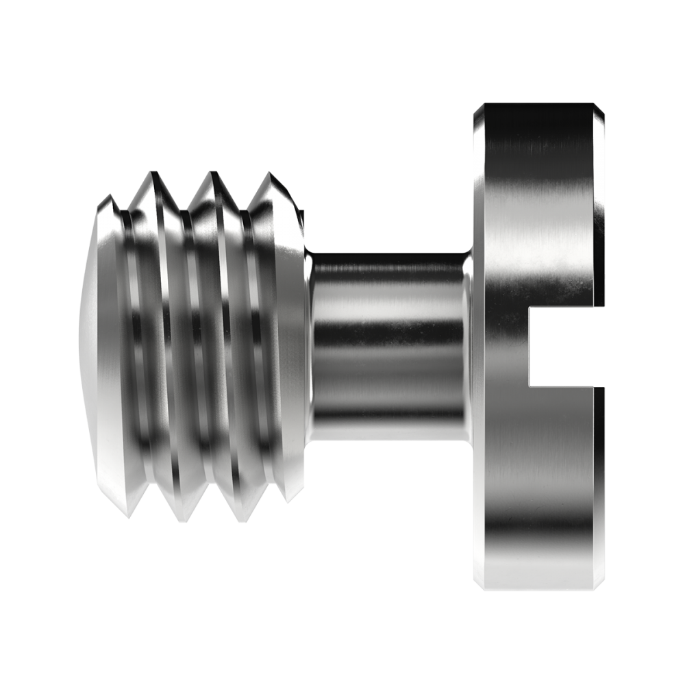 3/8"x16 Slotted Screw - Camera Fixing Screw 8Sinn - Key features:
Stainless steel
Size&amp;thread pitch: 3/8"x16
Slotted socket
