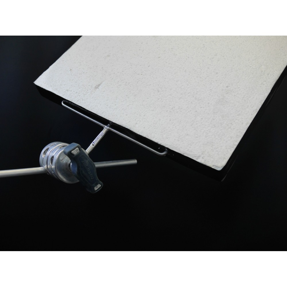 Foamcore / Styrol-Gabel Udengo - Foamcore / Styrol-Gabel hält polyboard in eine präzise position
EdelstahlGewicht:  230 g 3