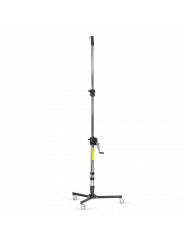 Low Base 3-Section Wind Up Stand Manfrotto - Geared centerpost steel stand
Provided with one levelling leg for stability on unev