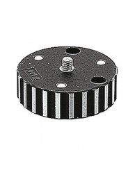 Platforma 60mm gwinty 3/8" Manfrotto - Stativabstandshalter für Geared Head Doppelter 3/8''-Aufsatz Lassen Sie den vollen 90°-Ne