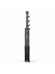 Black Aluminium 4-Sections Super Stand 1 Levelling Leg Manfrotto - 

Stable and secure with double leg bracing
Comes with handy 