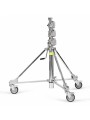Strato Safe Crank-Up Stand Hard Wheels, Braked Avenger - 
TÜV and CE certified junior heavy duty chrome steel stand
3 independen