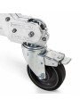 Strato Safe Crank-Up Stand 2R Hard Wheels, Braked Avenger - 
TÜV and CE certified junior heavy duty chrome steel stand
3 indepen