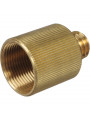 Rycote Brass 3/8" M to 5/8" F screw adaptor Rycote - Beschreibung: Adapter von 5/8" Buchse auf 3/8" Stecker Außengewinde: 3/8" 1