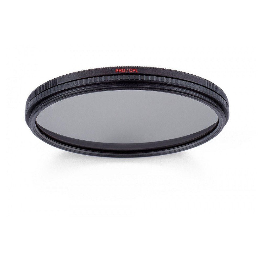 Professional CPL 55mm Manfrotto - 
Anti-static coating
90% light transmission
Increases contrast and saturation and reduced refl