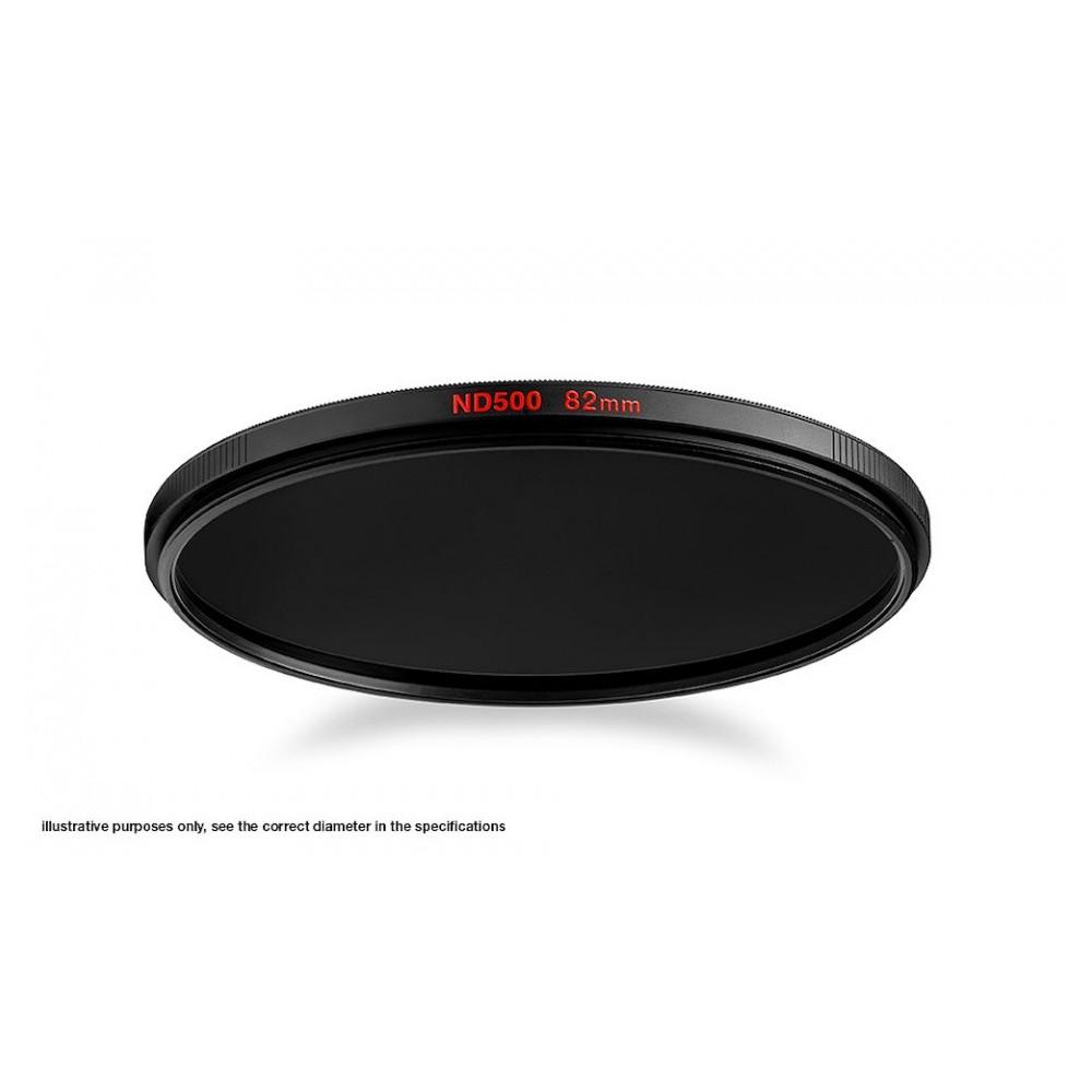 Neutral Density 500 Filter 55mm Manfrotto - 
This filter reduces the amount of light entering lens by 9 stops
Compatible with 55