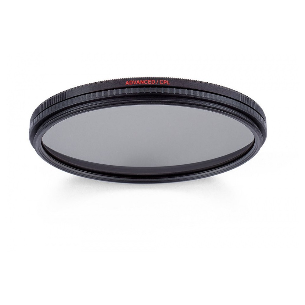 MN Advanced 72mm circular polarizing filter Manfrotto - 
water repellent and scratch and oil resistant
this filter allows 68.1% 