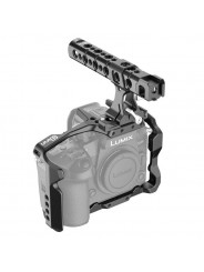 Panasonic GH6 Cage 8Sinn - - 1/4" mounting points- Arri locating point (3/8" mounting point on top)- M4 threads (top front, bott