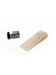 Udengo Wedge Track - The huge compensatory wedges are made of hardwood.  1