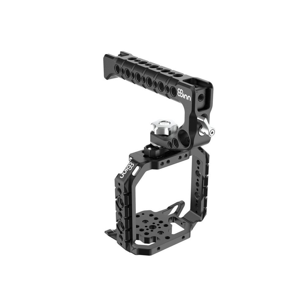 Cage for Panasonic BS1H / BGH1 8Sinn - Key features:

1/4" mounting points
Arri locating points (+ 3/8" mounting points)
M4 moun