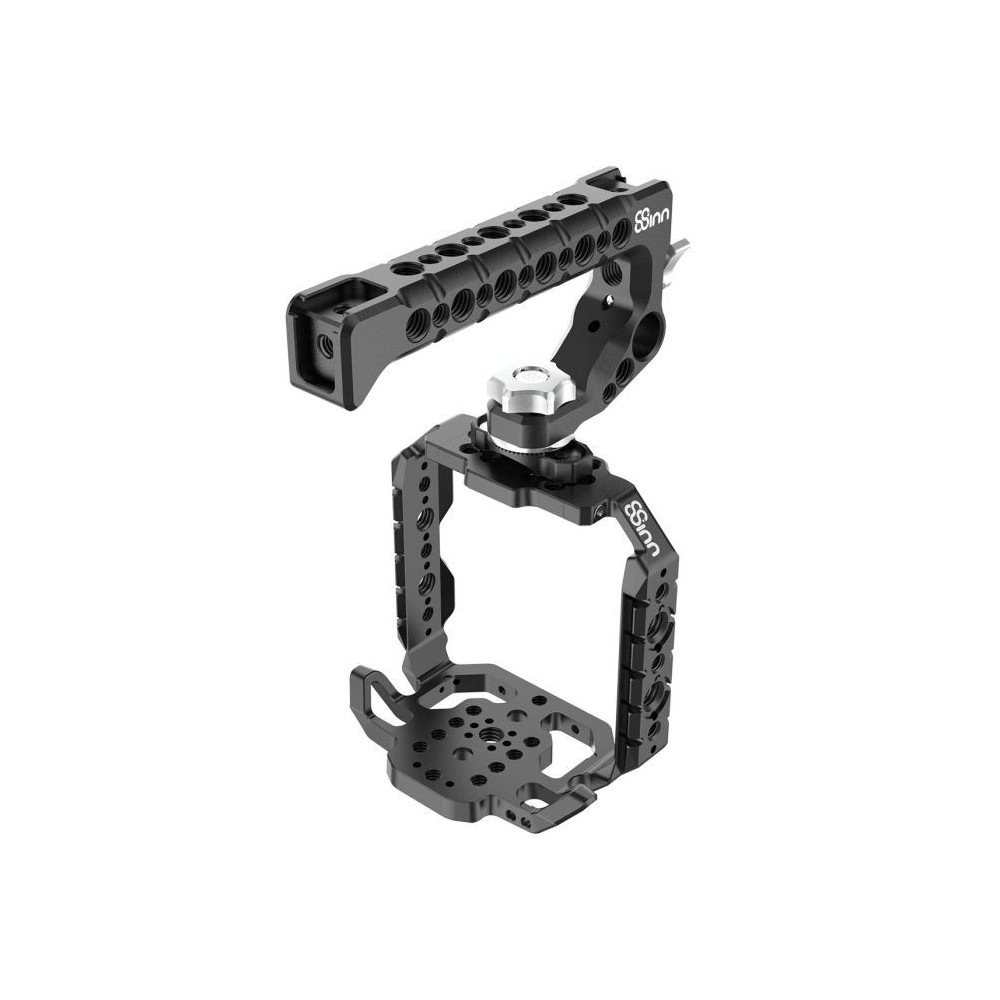 Cage for Panasonic BS1H / BGH1 8Sinn - Key features:

1/4" mounting points
Arri locating points (+ 3/8" mounting points)
M4 moun