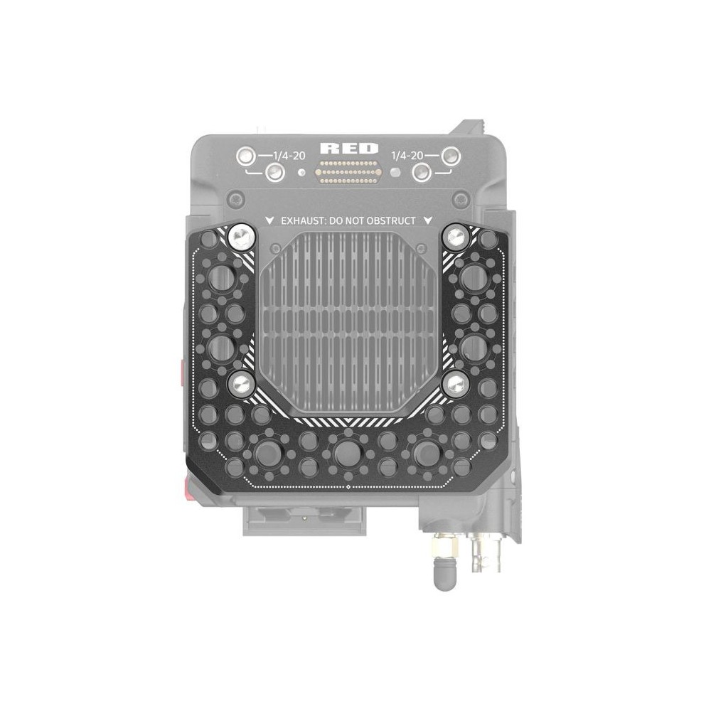 Top Plate für RED V-Raptor 8Sinn - - 4 Befestigungspunkte zwischen Platte und Kamera- 1/4" Befestigungspunkte- 3/8"