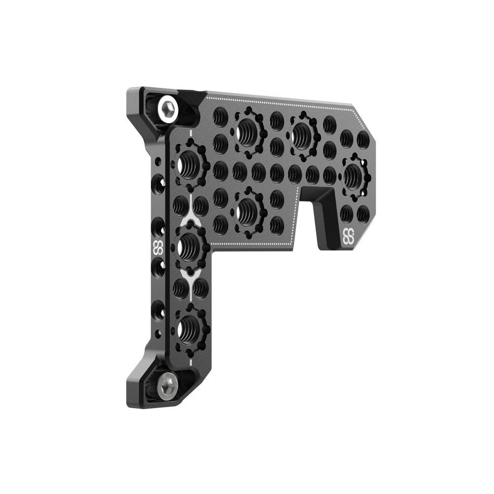 Left Side Plate for RED V-Raptor 8Sinn - - 2 points of plate-to-camera attachment- 1/4" mounting points- 3/8" mounting points + 