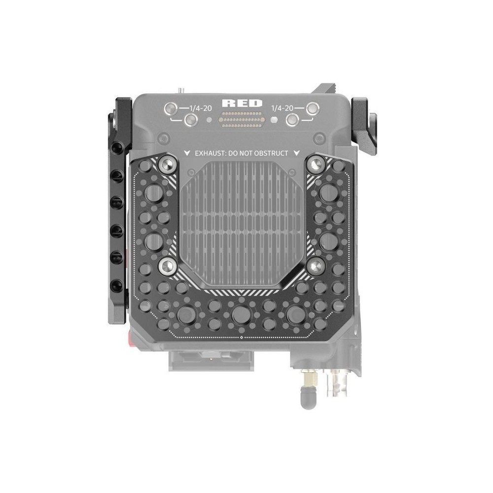 Top Plate + Right & Left Side Plate für RED V-Raptor 8Sinn - - dreiteiliges Set- 1/4" Befestigungspunkte- Arri Fixierungspunkte