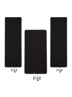 Floppy Cutter Triple High Set Udengo - Schwarze solide Flagge (Cutter) für Lichtsteuerungszwecke . Wird verwendet, um natürliche