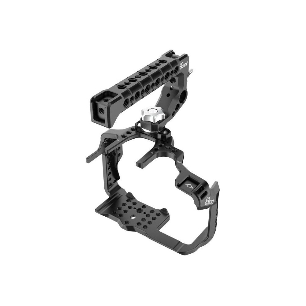 Panasonic GH5 / GH5M2 /GH5s Cage V2 8Sinn - - 1/4" mounting points- One mounting screw (bottom)- Cold shoe mount- Strap holder- 