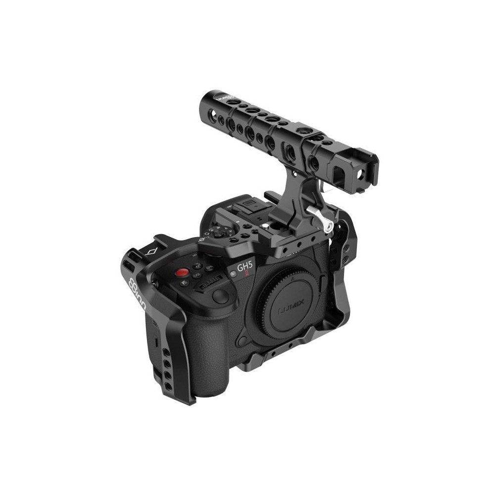 Panasonic GH5 / GH5M2 /GH5s Cage V2 8Sinn - - 1/4" mounting points- One mounting screw (bottom)- Cold shoe mount- Strap holder- 