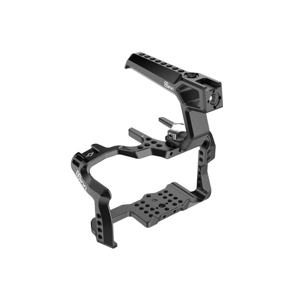 Panasonic GH5 / GH5M2 /GH5s Cage V2 8Sinn - - 1/4" mounting points- One mounting screw (bottom)- Cold shoe mount- Strap holder- 