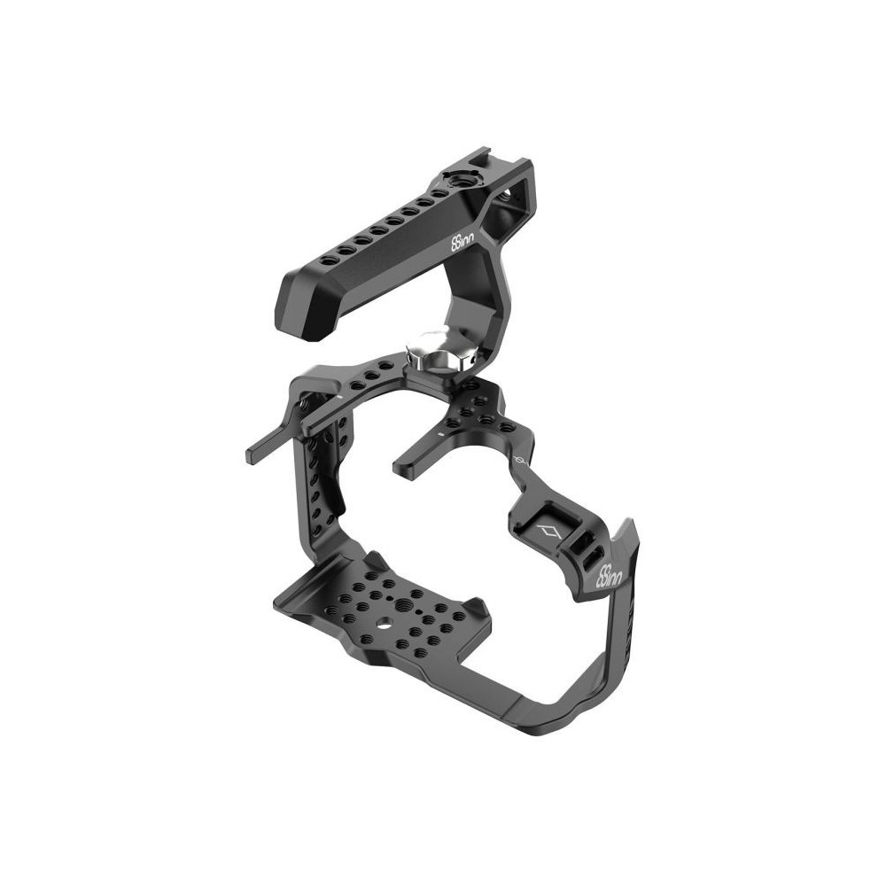 Panasonic GH5 / GH5M2 /GH5s Cage V2 8Sinn - - 1/4" mounting points- One mounting screw (bottom)- Cold shoe mount- Strap holder- 