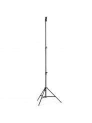 Black Aluminium Senior Stand Manfrotto - 
Professional photo stand for location or studio shoots
Double braced leg base for extr