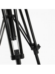 Triman Camera Trpod black without Head Manfrotto - 
Studio tripod with clever, non-roll-back geared column
Universal 9.5mm mount