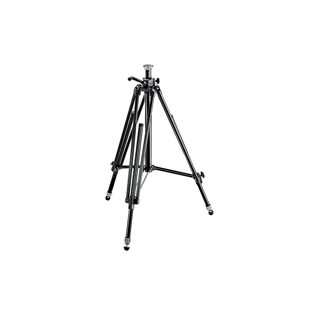 Triman Camera Trpod black without Head Manfrotto - 
Studio tripod with clever, non-roll-back geared column
Universal 9.5mm mount