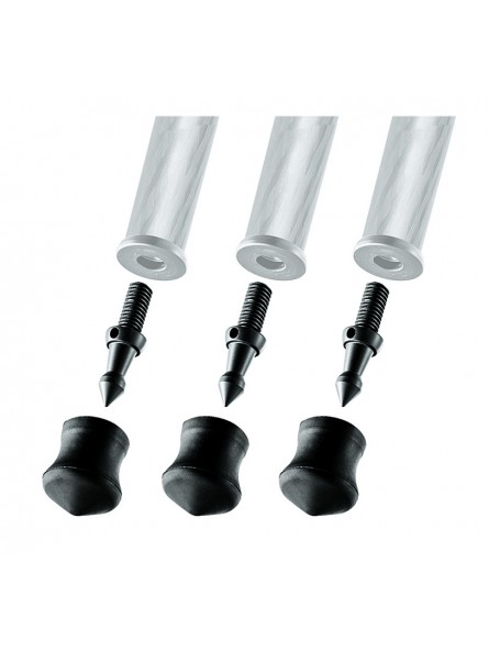 Short Spike And Rubber Foot - 30mm (Set of 3) Gitzo - 
Tripod accessory set of 3 short spike and rubber cap feet
30mm foot diame