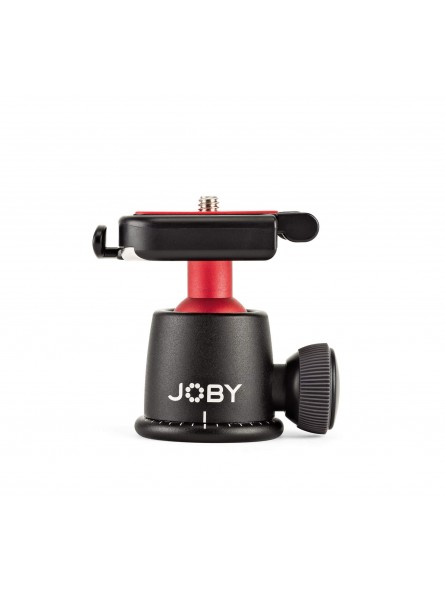 Joby Głowica BallHead 3K (Schwarz/Rot) Joby - Präzisionsgefertigter Kugelkopf mit Wasserwaage, 1/4''-20-Schnellverschlussclip un