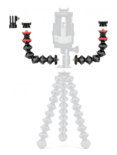 GorillaPod Arm Kit Joby - Add cold shoe, pin joint and 1/4''-20 mounting points for accessories with flexible GorillaPod arms an