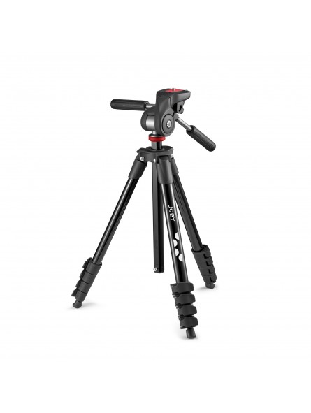 Compact Advanced Joby - 
Full Size Tripod with JOBY DNA
Uses Same QR Plate as GorillaPod 3K Kit
Clever 3-way tripod head
Folds a